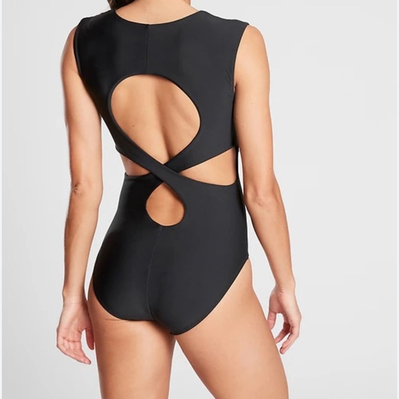 Athleta Black One Piece Swimsuit - Picture 7 of 7